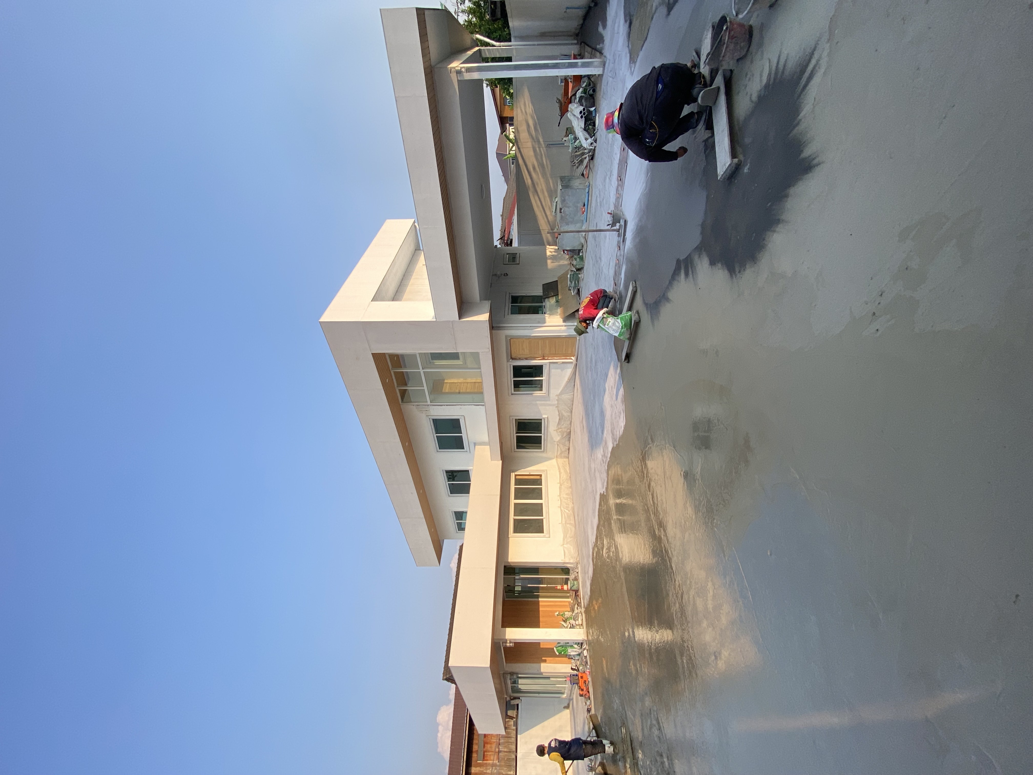 Residential home concrete pour